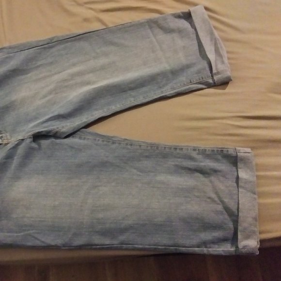 Relativity Womens Capri Jeans Light Blue Stretch - Picture 2 of 4